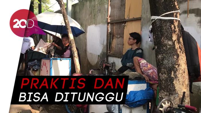 Jelang Lebaran Penjahit Sekitar Pasar Lenteng Agung Panen Untung