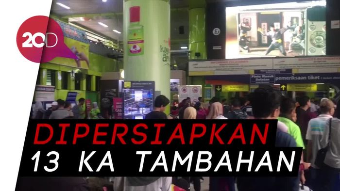 H-4 Lebaran, 20.100 Pemudik Berangkat dari Stasiun Gambir