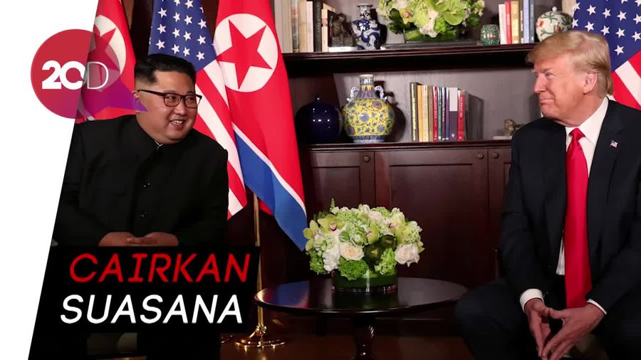 Canda Trump saat Makan Siang Bersama Kim
