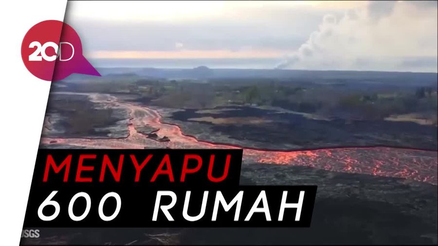 Lava Letusan Kilauea Sudah Sampai ke Laut