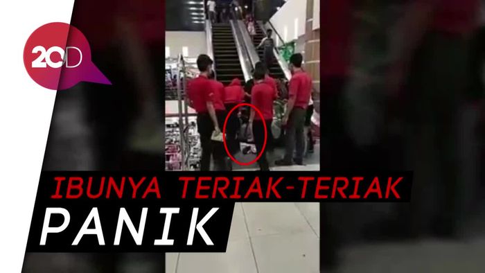Viral Balita Terjepit Eskalator Mal di Sukabumi