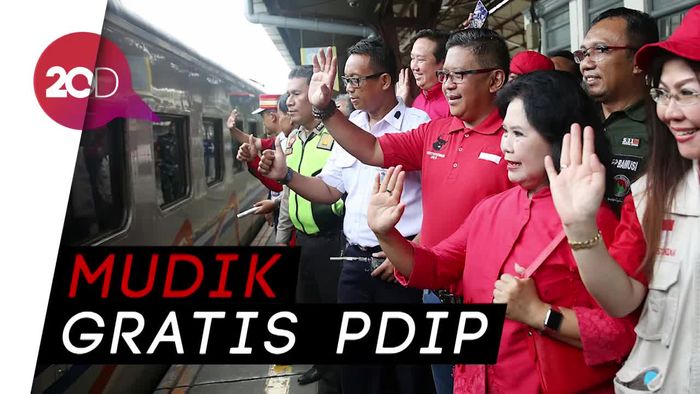 PDIP Lepas Ribuan Pemudik Gratis