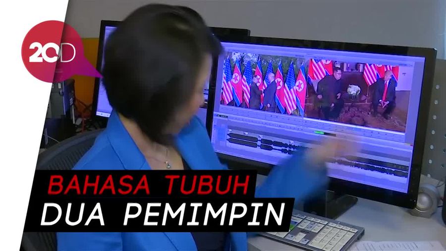 Analisa Bahasa Tubuh Donald Trump dan Kim Jong Un