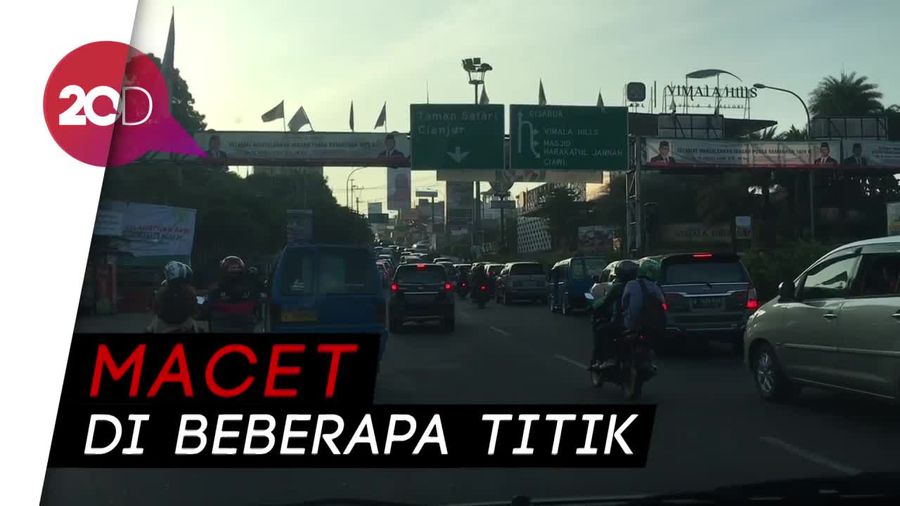 Jalur Puncak Mulai Ramai Pemudik