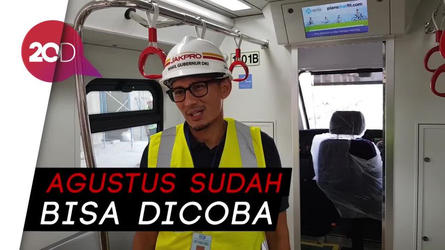 Sandiaga Uno Pastikan MRT akan Gratis Sepanjang Asian Games