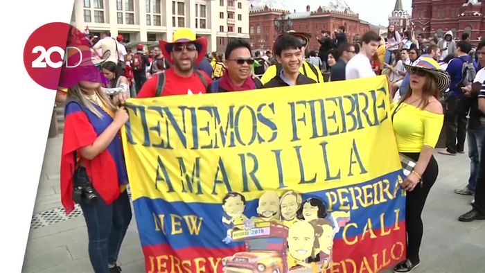Keramaian Demam Bola Jelang Kick-off Piala Dunia 2018