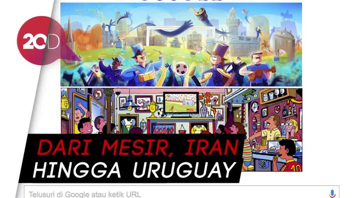 Euforia Piala Dunia, Google Doodle Munculkan 6 Ilustrasi 