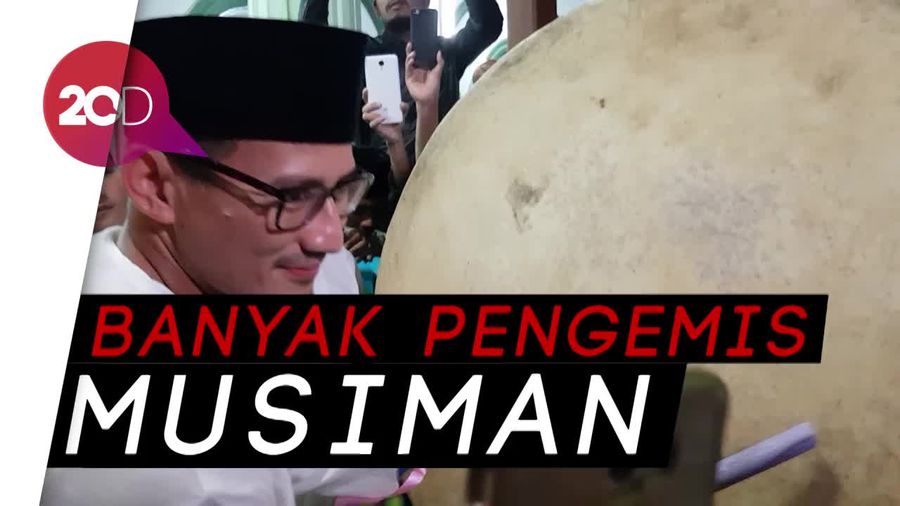 Sandi Minta Warga Berzakat Bukan ke Pengemis
