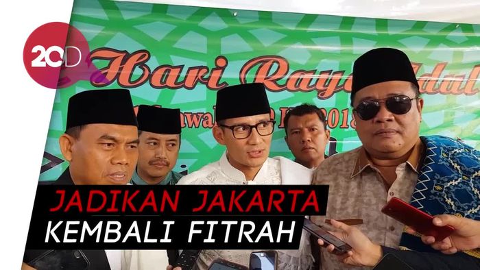 Sandi Salat Id di Balai Kota