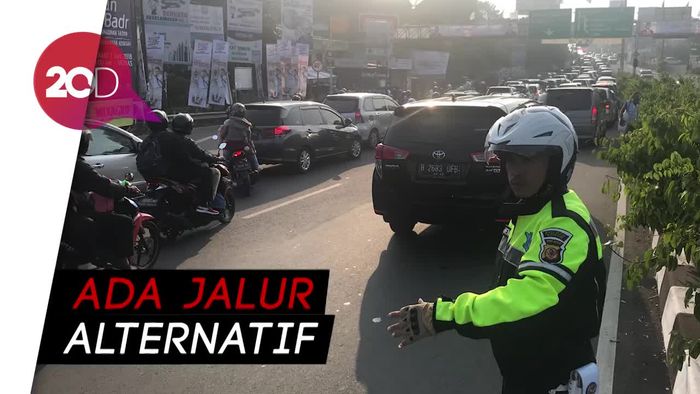 H+1 Lebaran Lalin Puncak Macet, Ini Penampakannya