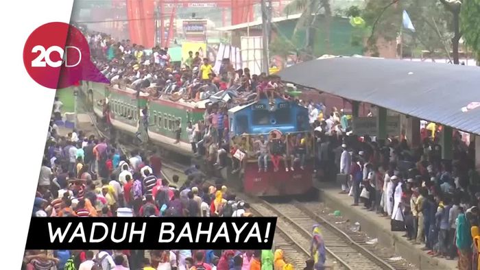 Ngeri! Beginilah Suasana Mudik Lebaran di Dhaka