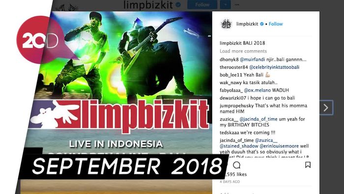 Limp Bizkit Akan Guncang GWK Bali Indonesia