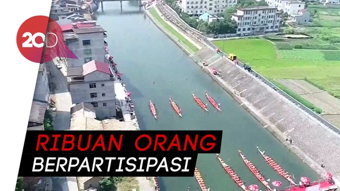 Beginilah Keseruan Lomba Perahu Naga Festival Duanwu di China