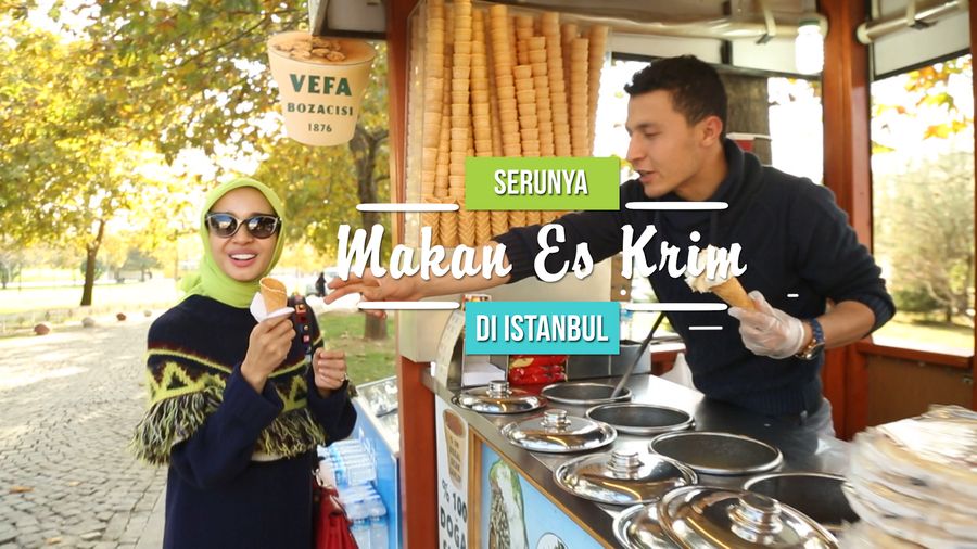 Aksi Usil Penjual Es Krim di Istanbul