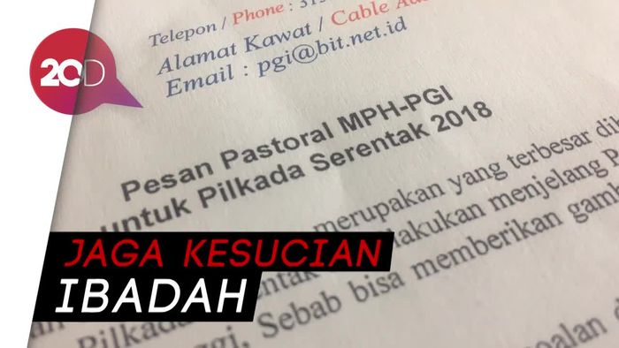 PGI: Jangan Jadikan Gereja Arena Kampanye