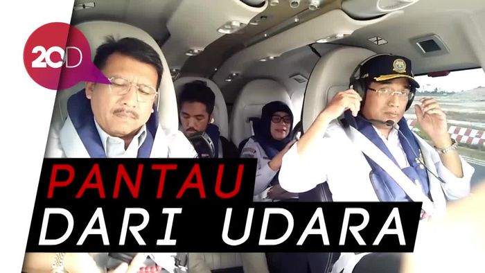 Naik Heli, Menhub Tinjau Lokasi Tenggelamnya KM Sinar Bangun
