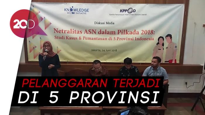 Ketahuan! Ada Pelanggaran Netralitas ASN di Pilkada 2018