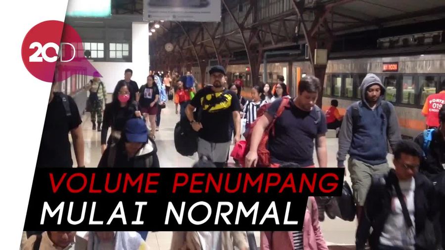 H+8 Lebaran, Stasiun Pasar Senen Kedatangan 23.137 Penumpang