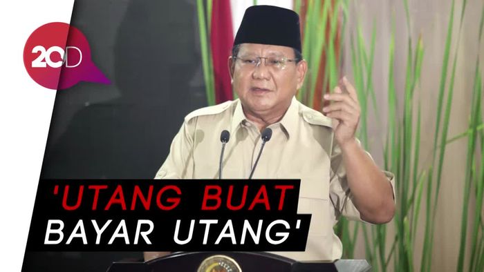 Prabowo: Celaka! Total Utang Kita Nyaris Rp 9.000 Triliun
