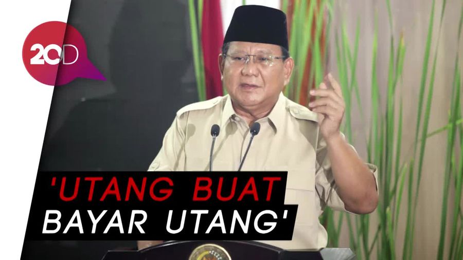 Prabowo: Celaka! Total Utang Kita Nyaris Rp 9.000 Triliun