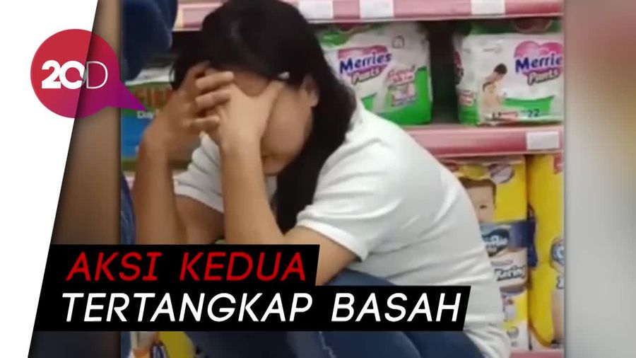 Terciduk! Ini Wanita yang Kerap Ngutil di Minimarket