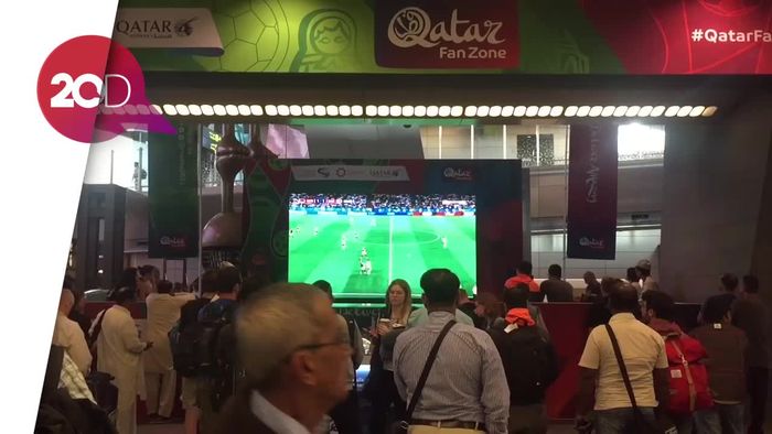 Demam Piala Dunia di Bandara International Doha