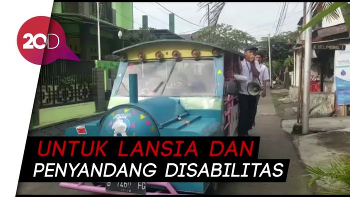 Odong-odong Antar Jemput Pemilih di Depok