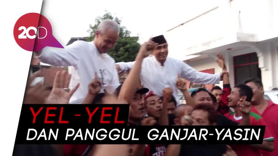 Euforia Pendukung Ganjar-Taj Yasin atas Kemenangan di Quick Count