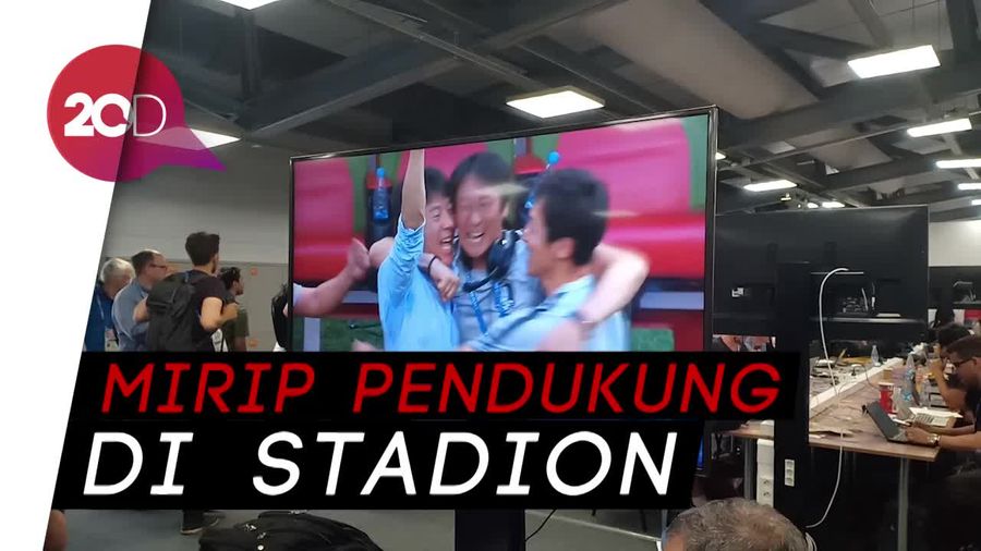 Kehebohan di Ruang Wartawan Peliput Piala Dunia 2018