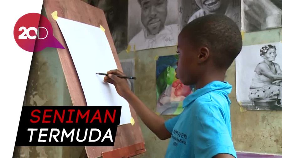 Bocah di Nigeria Jadi Pelukis Pro 