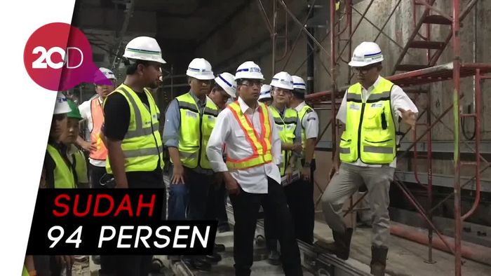  Tinjau MRT Senayan, Menhub : September Mulai Diuji Coba 