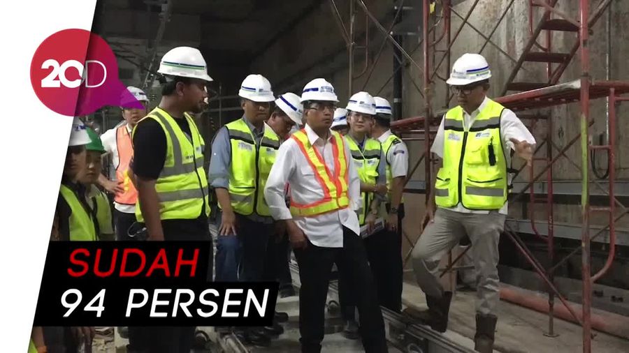  Tinjau MRT Senayan, Menhub : September Mulai Diuji Coba 