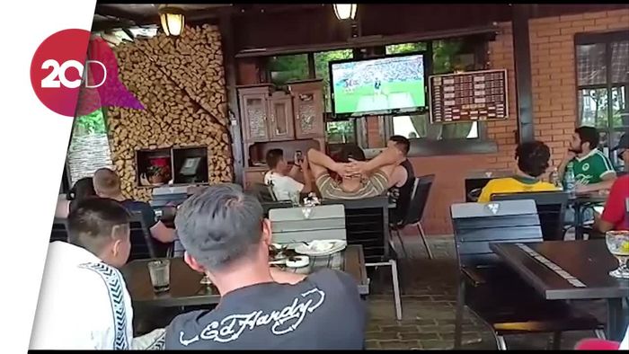 Fan Fest Ditutup, Gibol di Moskow Nobar di Kafe 