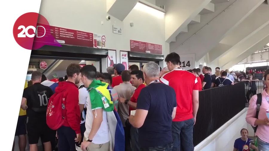 Hadapi Spanyol, Pemain Kedua Belas Rusia Penuhi Stadion