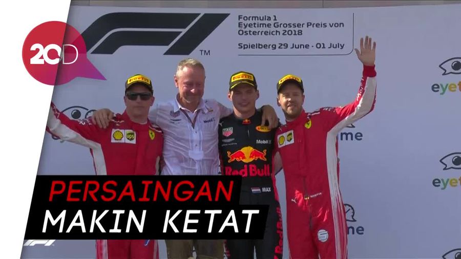 Verstappen Juara GP Austria, Vettel Pimpin Klasemen