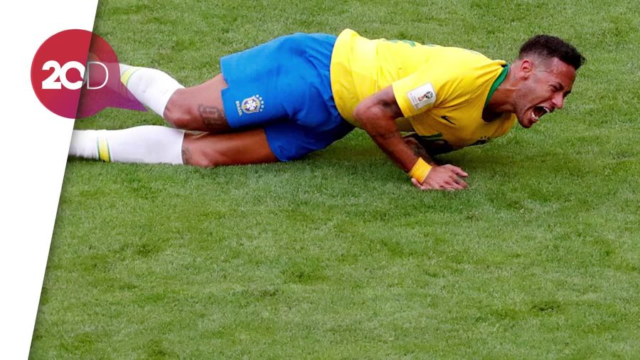 Akting Neymar Jadi Sasaran Empuk Meme Netizen