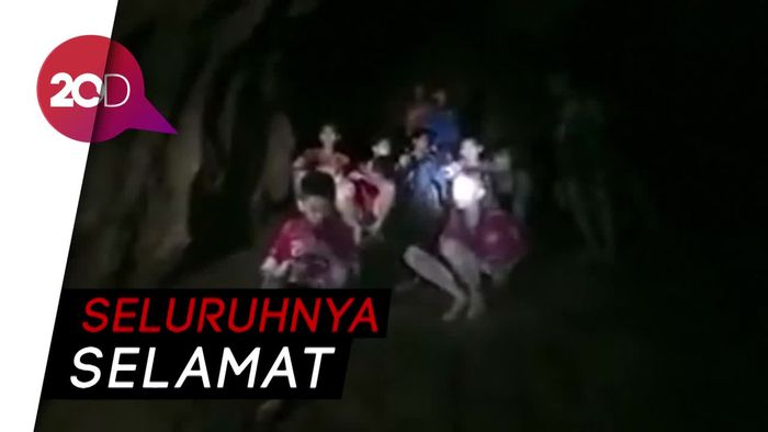 Ketemu! Tim Sepakbola yang Hilang di Gua Thailand