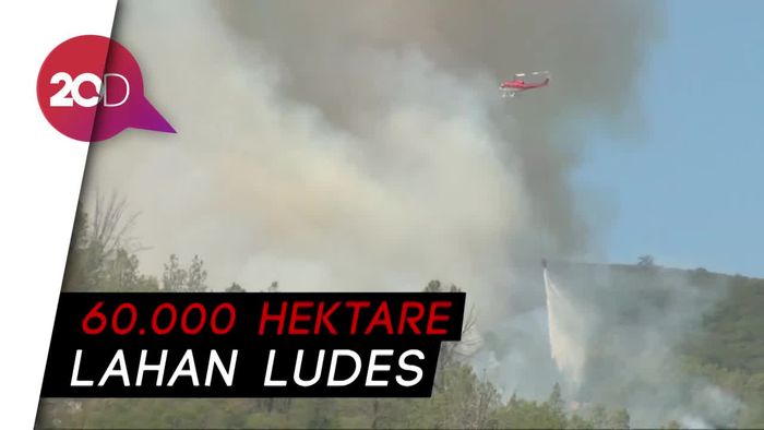 Helikopter Dikerahkan untuk Setop Amukan Api di California