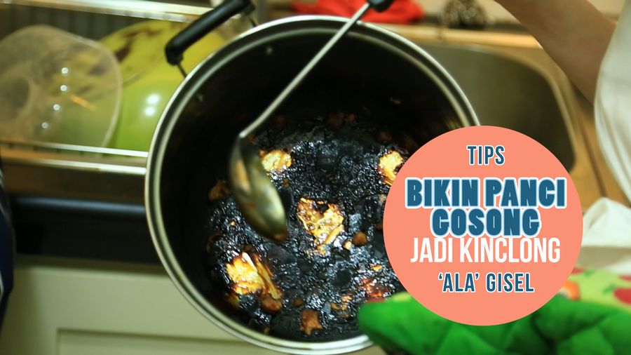 Tips Buat Panci Gosong jadi Kinclong ala Gisella