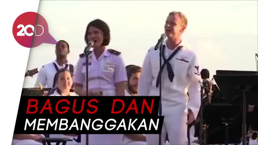 Keren! Lagu Akad Dinyanyikan Tentara RI, AS dan Australia