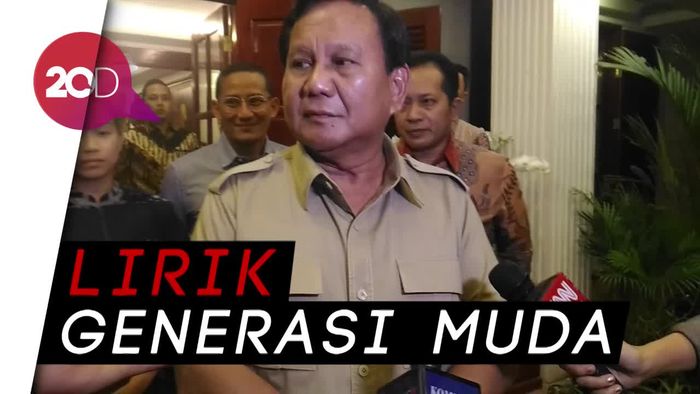 Ditanya soal Pendamping, Prabowo: Saya Lirik AHY dan Sandiaga