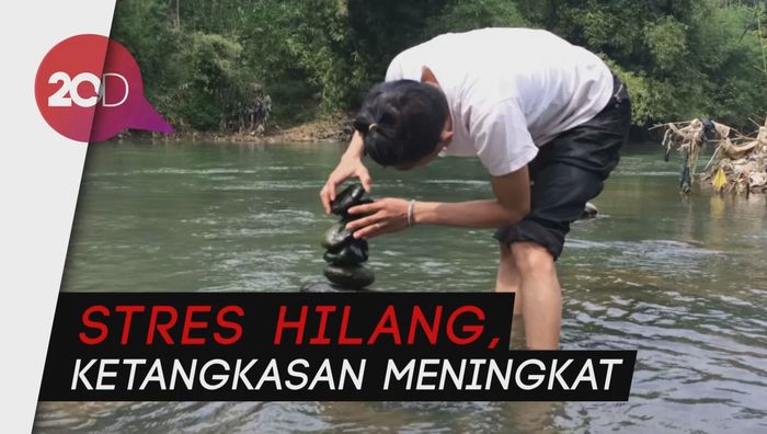 Menghilangkan Stres dengan Seni Rock Balancing 