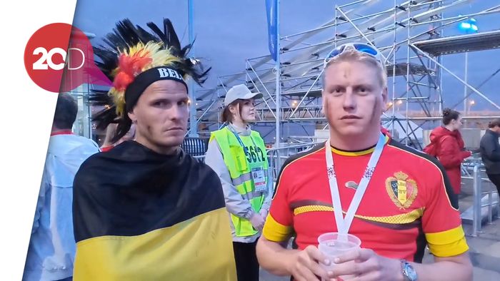 Remuk Redam Hati Suporter Belgia