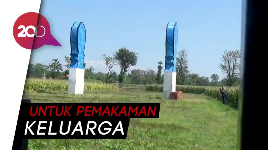 Heboh Nisan Raksasa, Pemilik: Ini Nisan Antibanjir!
