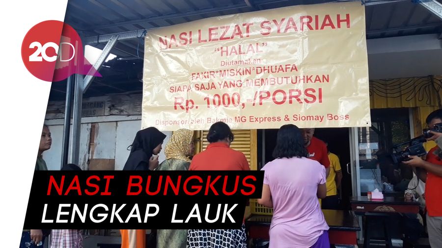 Percaya Nggak, Nasi Bungkus Ini Cuma Rp 1.000 Saja Lho!