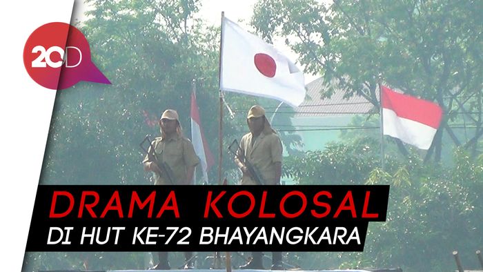 Teatrikal Perjuangan M Yasin Meriahkan HUT Bhayangkara Ke-72