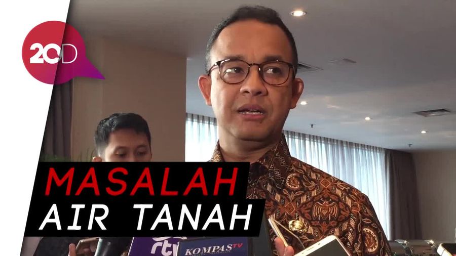 Anies : Tanah di Jakarta Turun 17 cm per Tahun
