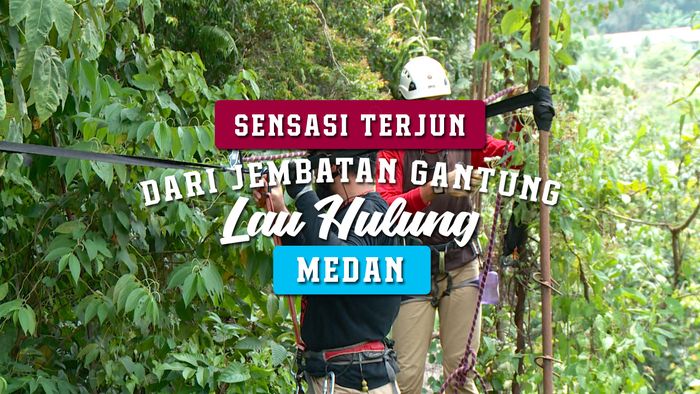 Mengayun di Ketinggian 300 Meter di Bawah Jembatan