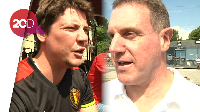 Fans Inggris Sendu, Fans Belgia Optimistis