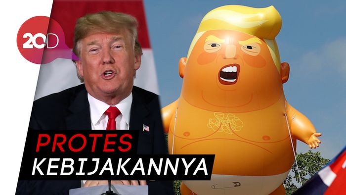 Luapan Emosi Ribuan Warga London untuk Trump